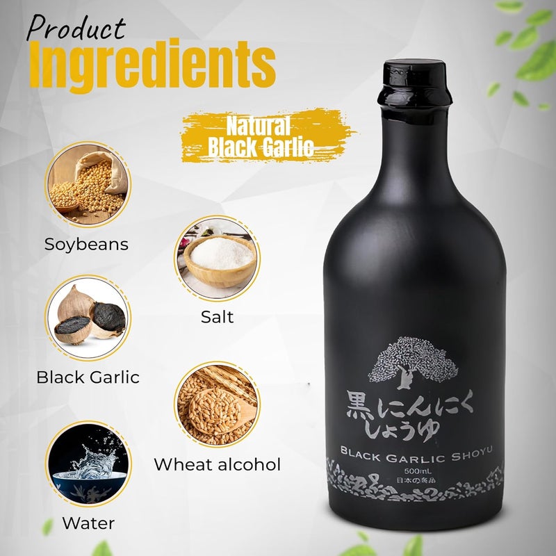 Haku Black Garlic Shoyu (500 ml) - Image 4